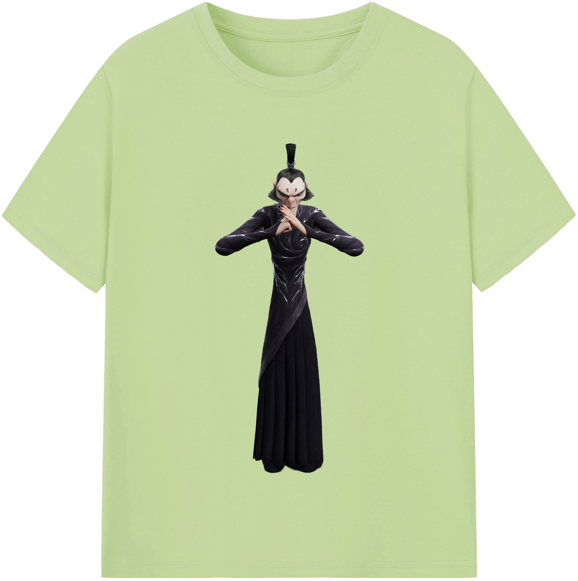 （画像用） Ne Zha 2 ナタ 魔童の大暴れ 綿100％半袖Tシャツ（フロントプリント）